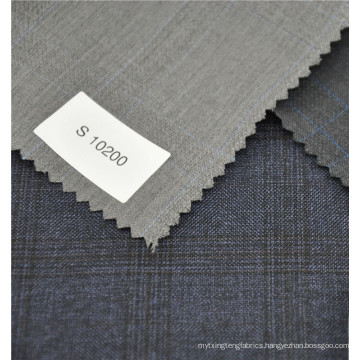 english selvage light grey color bird's eye style wool and polyester blend fabric for woman suit 2017